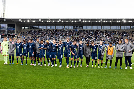 Malmö FFs spelare jublar