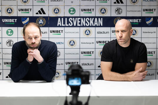 IFK Norrköpings tränare Andreas Alm och Malmö FFs