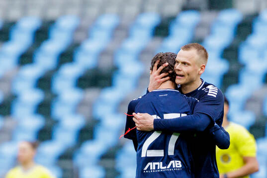 Utsiktens Jesper Brandt och Fredrik Martinsson jublar