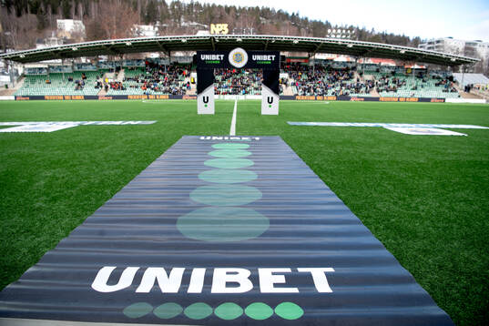 NP3 arena innan fotbollsmatchen i Superettan mellan GIF
