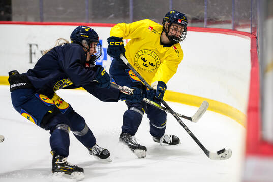 Josefin Bouveng of Sweden at a practice session