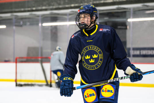 Hanna Thuvik of Sweden at a practice session