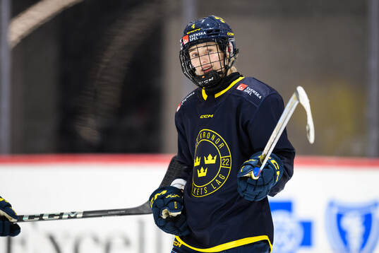 Linnéa Andersson of Sweden at a practice session
