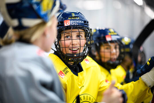 Emma Forsgren of Sweden at a practice session