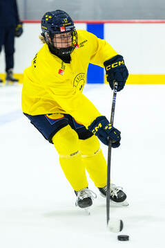 Maja Nylén Persson of Sweden at a practice session