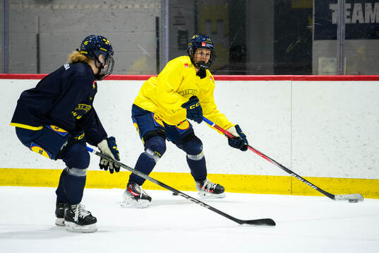 Sofie Lundin of Sweden at a practice session