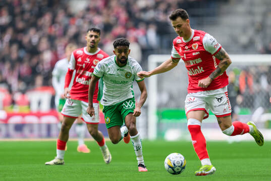 Hammarbys Tesfaldet Tekie och Kalmars Melker Hallberg
