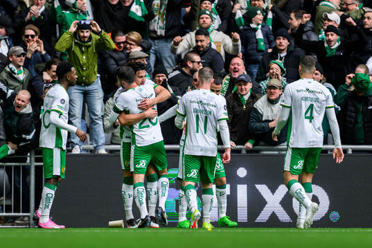 Hammarbys Jusef Erabi jublar