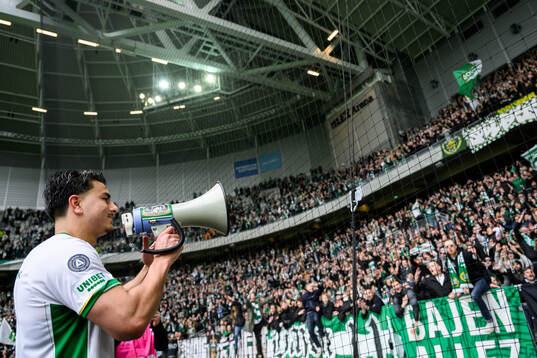 Hammarbys Jusef Erabi jublar