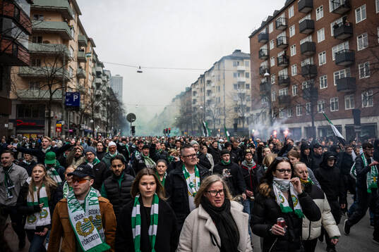 under fotbollsmatchen i Allsvenskan mellan Hammarby och