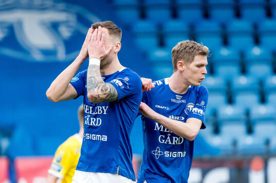 Trelleborgs Filip Bohman och Fritiof Björkén deppar