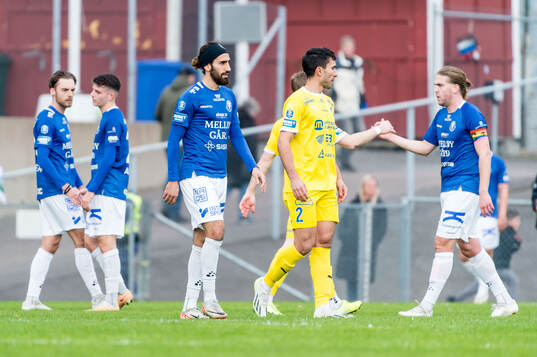 Trelleborgs Hady Saleh Karim och Charlie Weberg deppar