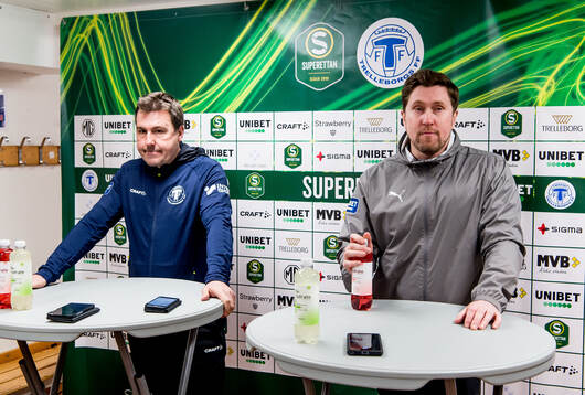 Trelleborgs tränare Stefan Jacobsson och IK Oddevolds