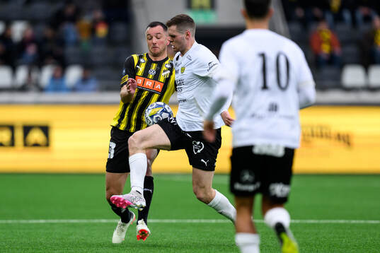 Häckens Even Hovland och Mjällbys Jacob Bergström
