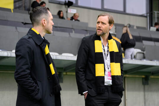 Häckens sportchef Martin Ericsson och klubbchef Marcus