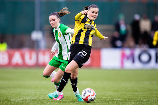 Hammarbys Smilla Vallotto och Häckens Hanna Wijk