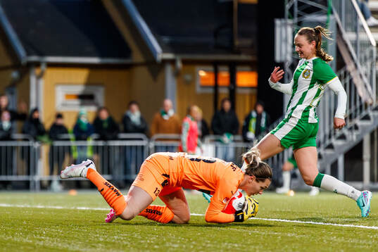 Häckens målvakt Jennifer Falk