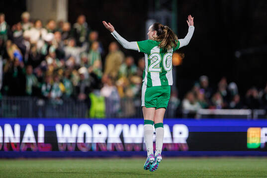 Hammarbys Vilde Hasund jublar