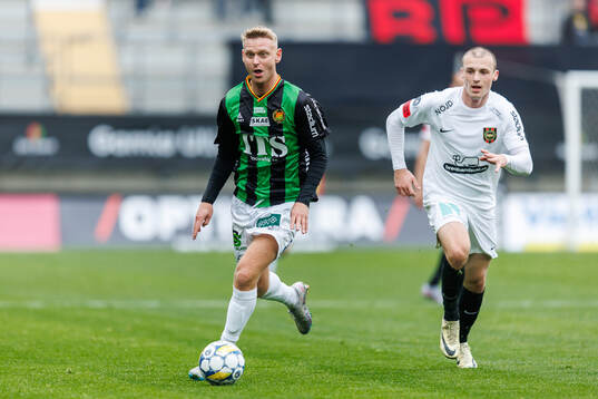 GAIS Joackim Åberg och Brommapojkarnas Adam Skanning
