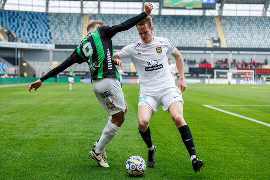 GAIS Gustav Lundgren och Brommapojkarnas Torbjörn Lysaker