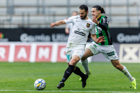 Brommapojkarnas André Calisir och GAIS Amin Boudri