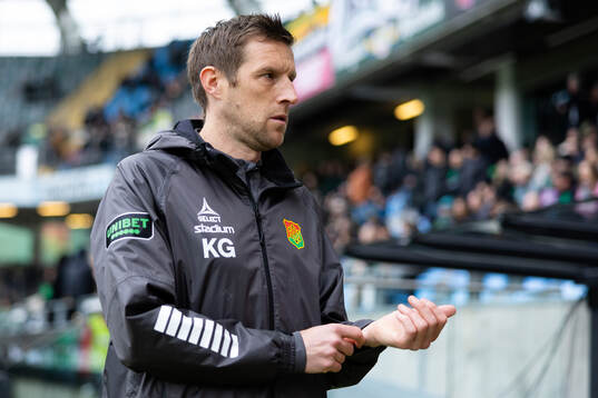 GAIS assisterande tränare Kenneth Gustafsson innan