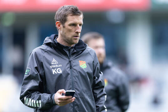 GAIS assisterande tränare Kennth Gustafsson innan
