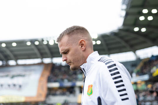 GAIS Jonas Lindberg innan fotbollsmatchen i Allsvenskan