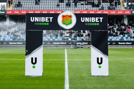 En Unibet portal innan fotbollsmatchen i Allsvenskan mellan
