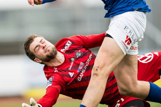 Ängelholms målvakt Robin Streifert
