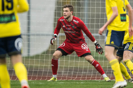 Ängelholms målvakt Robin Streifert