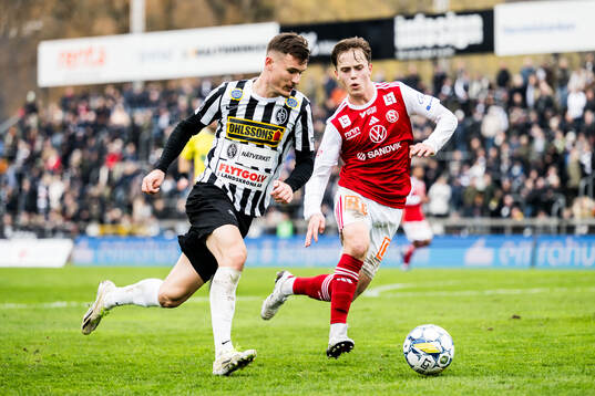 Landskronas Robin Dzabic och Sandvikens IFs Ludwig