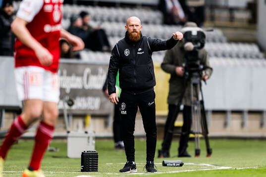 Landskronas tränare Max Mölder