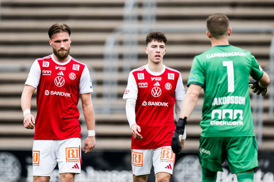 Sandvikens IFs Kasper Harletun och Adam Kiani deppar