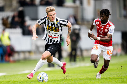 Landskronas Frederik Ihler och Sandvikens IFs Mamadou