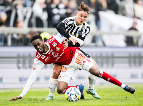 Sandvikens IFs Mohammed Mahammed och Landskronas Vincent