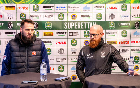 Sandvikens IFs tränare Eldar Abdulic och Landskronas