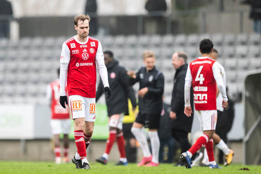 Sandvikens IFs Martin Springfeldt deppar