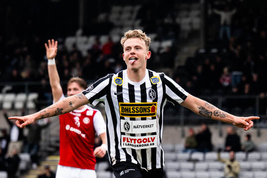 Landskronas Frederik Ihler jublar