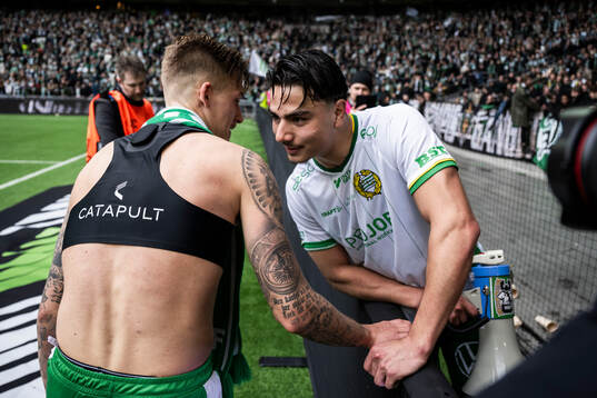 Hammarbys Fredrik Hammar och Jusef Erabi