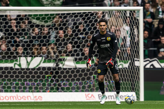 Hammarbys målvakt Oliver Dovin
