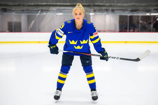 Emma Forsgren of Sweden at a team photo shoot