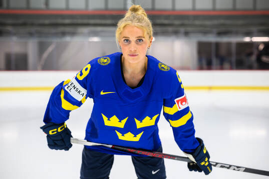 Emma Forsgren of Sweden at a team photo shoot