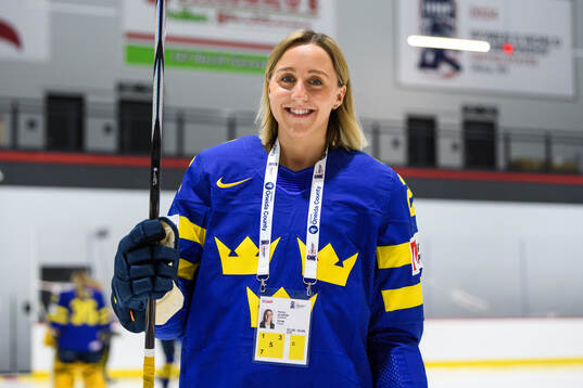 Hanna Olsson of Sweden at a team photo shoot