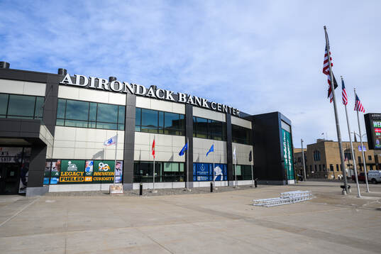 Exterior view of Adirondack Bank Center of Sweden at a team