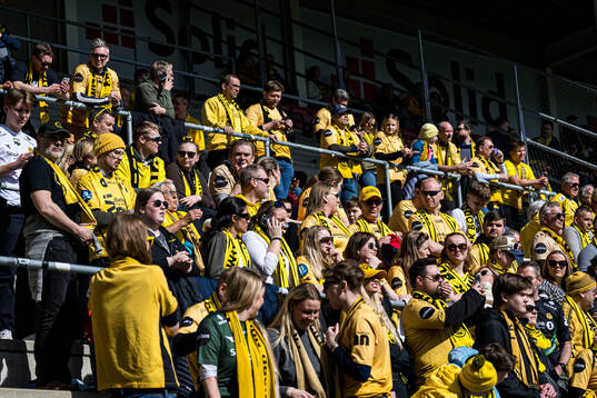 Spectators in the stands