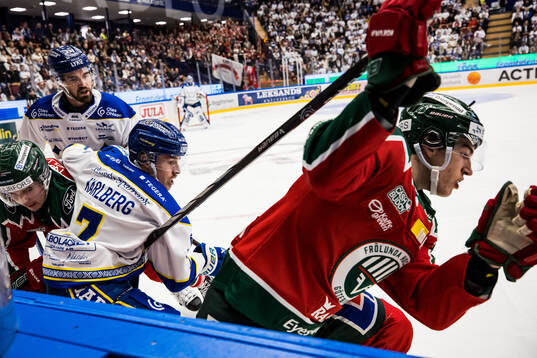 Leksands Marcus Karlberg och Frölundas David Edstrom
