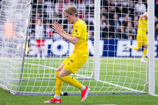 Jens Petter Hauge of Bodø/Glimt reacts