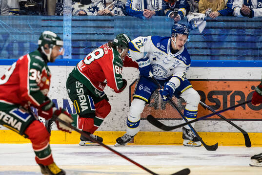 Frölundas Malte Strömwall och Leksands Lukas Vejdemo