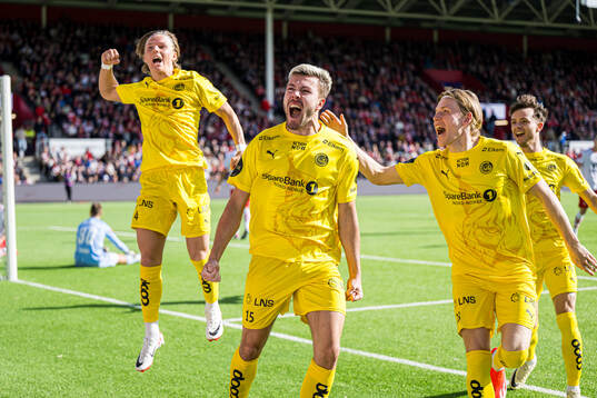 Fredrik Bjørkan of Bodø/Glimt celebrates